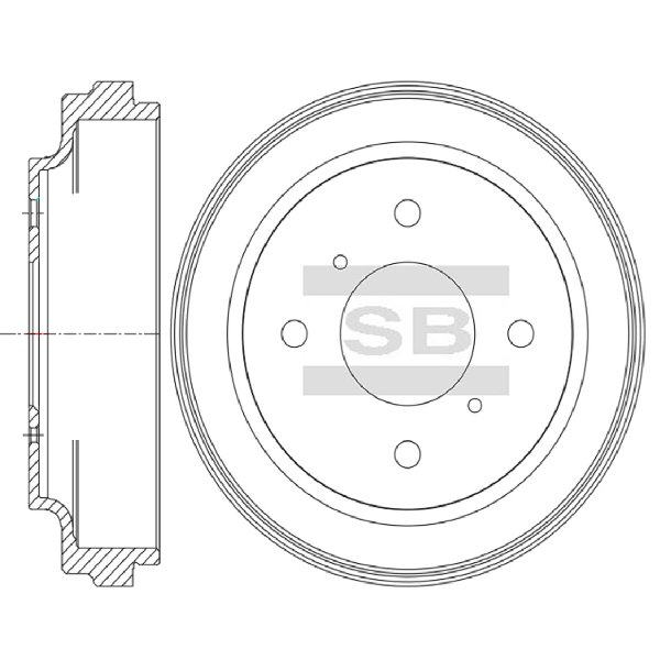 Передний тормозной диск SANGSIN SD4219