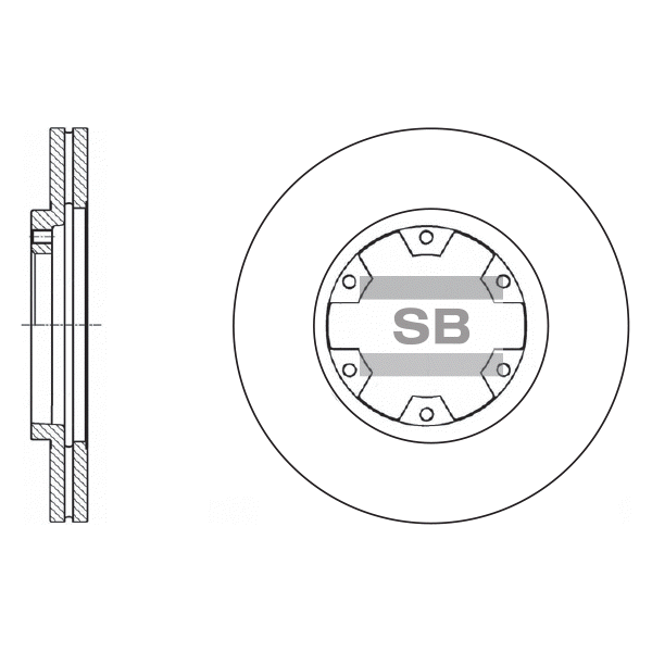 Передний тормозной диск SANGSIN SD4220