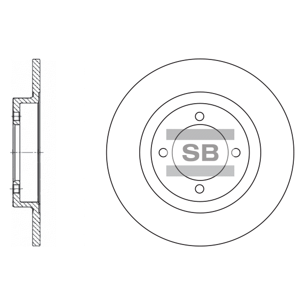 Передний тормозной диск SANGSIN SD4221