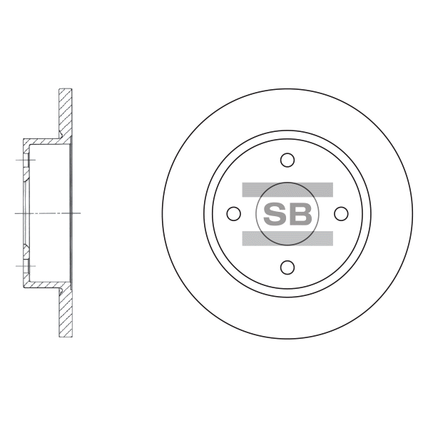 Передний тормозной диск SANGSIN SD4222