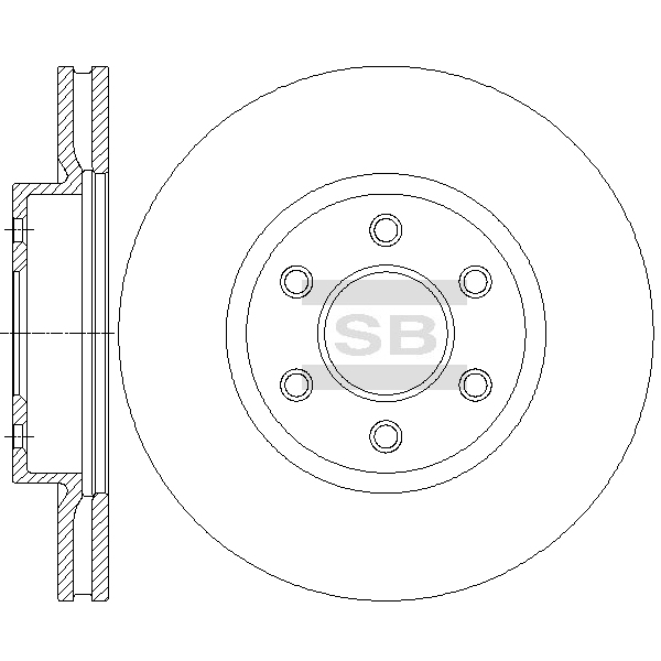 Передний тормозной диск SANGSIN SD4226
