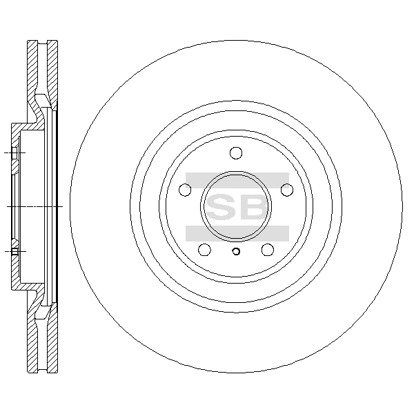 Передний тормозной диск SANGSIN SD4228