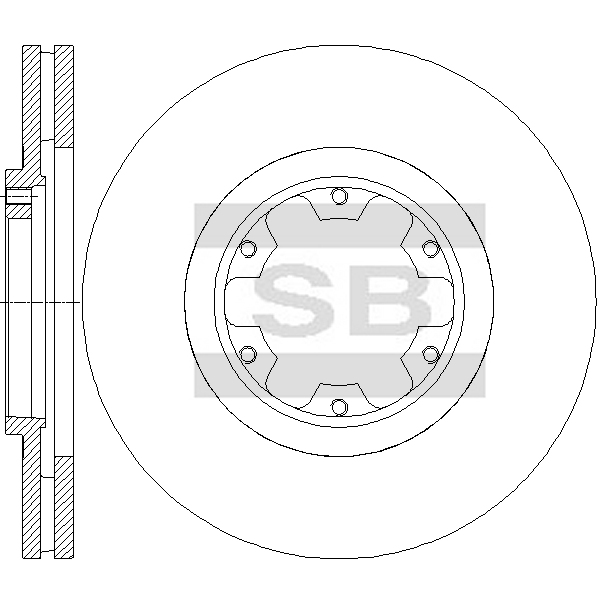 Передний тормозной диск SANGSIN SD4230
