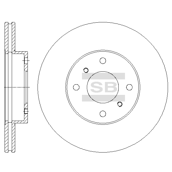Передний тормозной диск SANGSIN SD4231