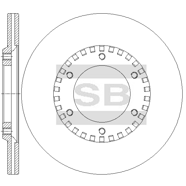 Передний тормозной диск SANGSIN SD4232