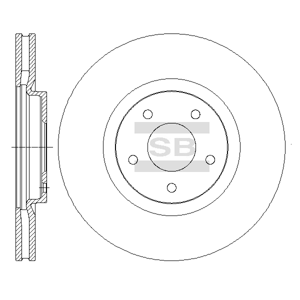 Передний тормозной диск SANGSIN SD4239