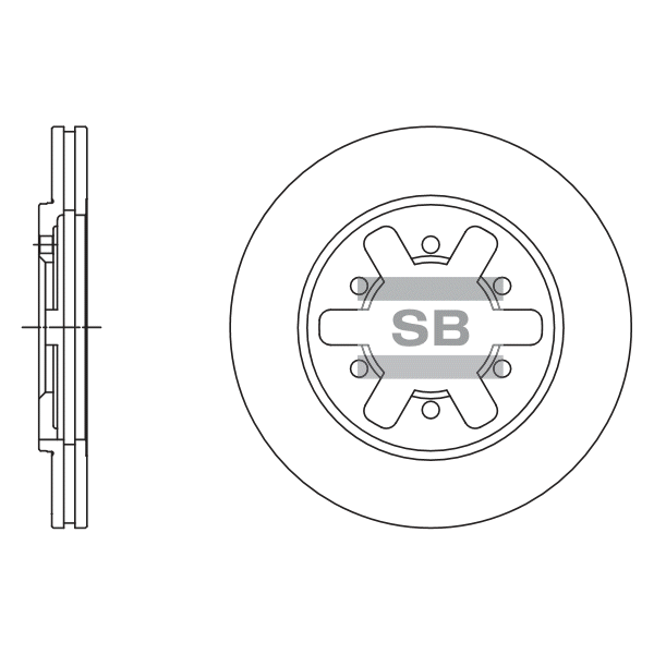 Передний тормозной диск SANGSIN SD4242