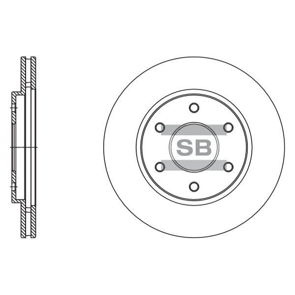 Передний тормозной диск SANGSIN SD4243