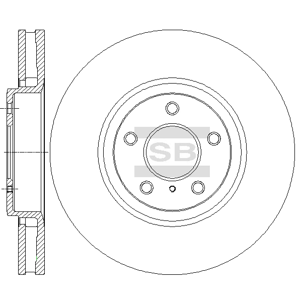 Передний тормозной диск SANGSIN SD4247