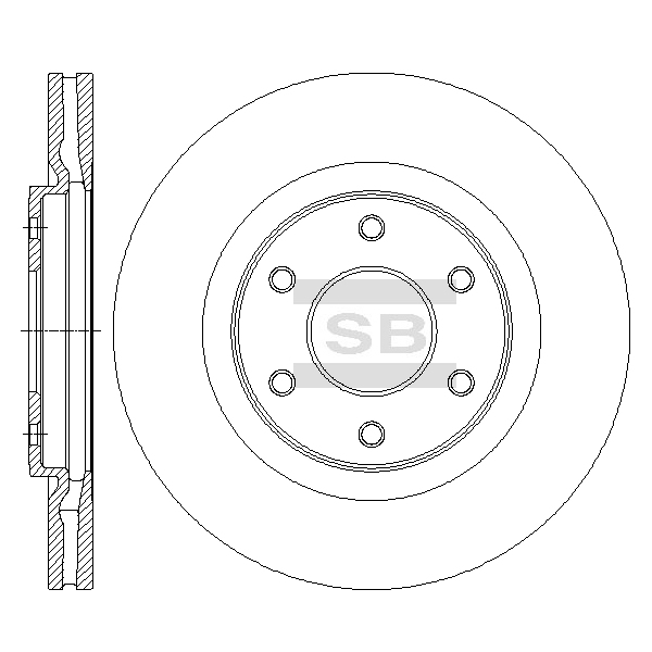Передний тормозной диск SANGSIN SD4249