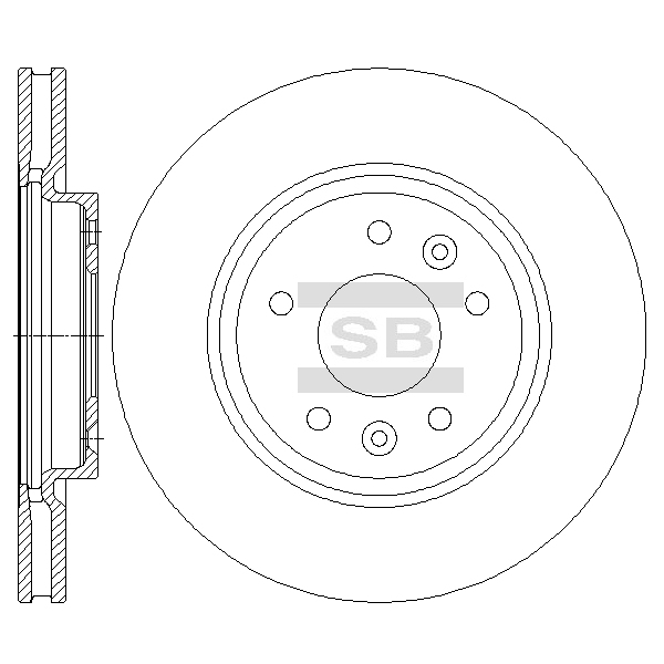 Передний тормозной диск SANGSIN SD4251