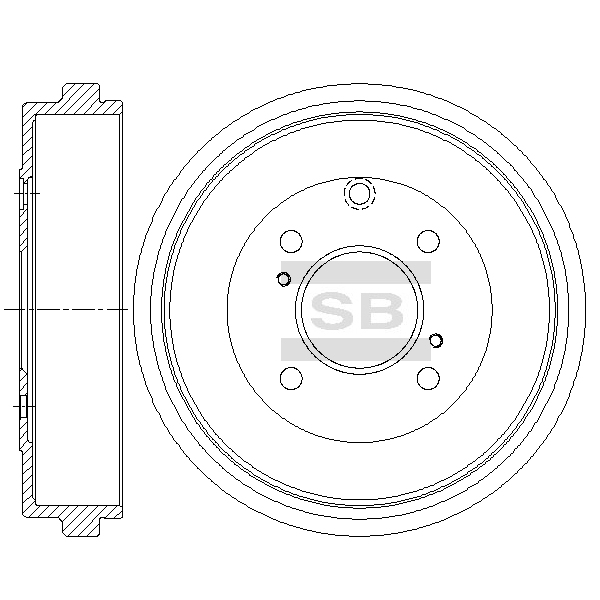 Передний тормозной диск SANGSIN SD4260
