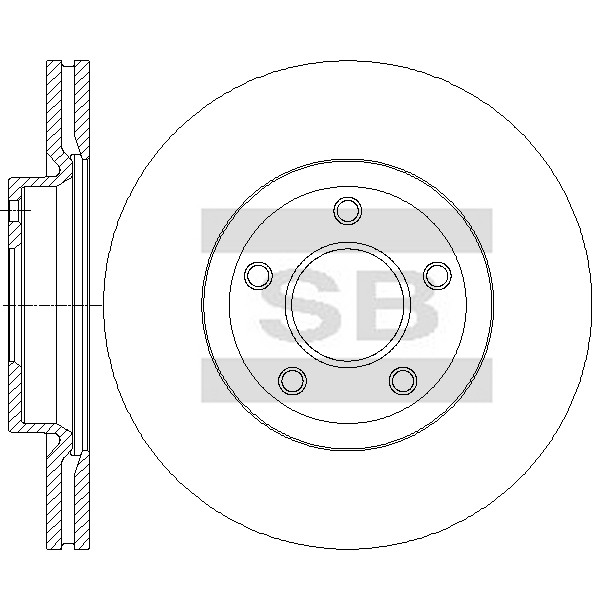 Передний тормозной диск SANGSIN SD4270