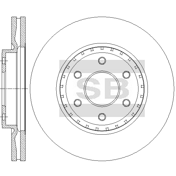 Передний тормозной диск SANGSIN SD4276