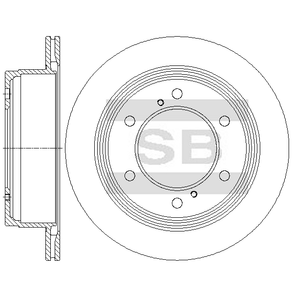 Задний тормозной диск SANGSIN SD4282