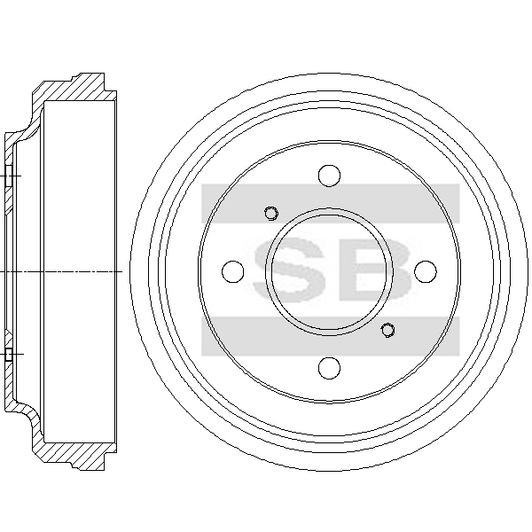 Передний тормозной диск SANGSIN SD4284
