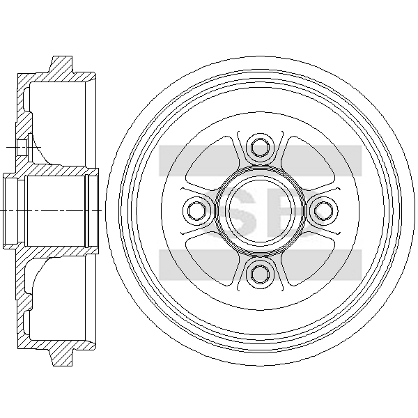 Передний тормозной диск SANGSIN SD4285