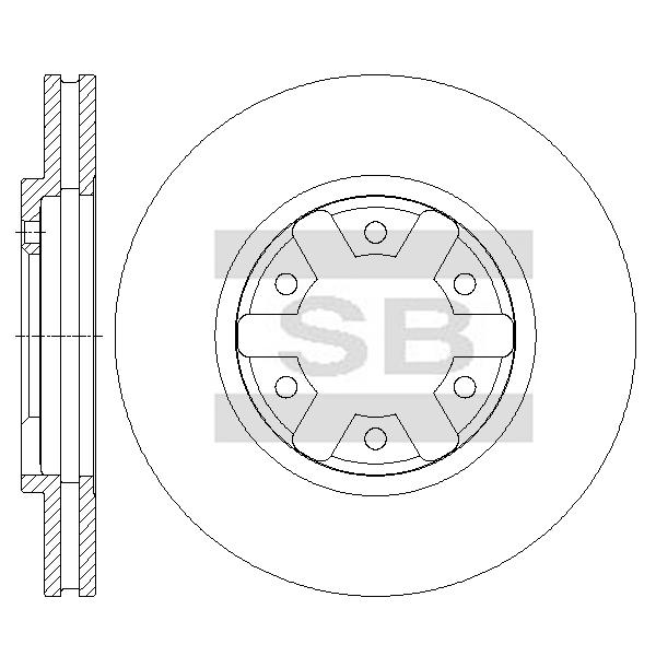 Передний тормозной диск SANGSIN SD4289