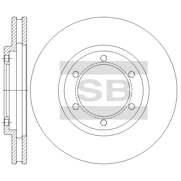 Передний тормозной диск SANGSIN SD4290