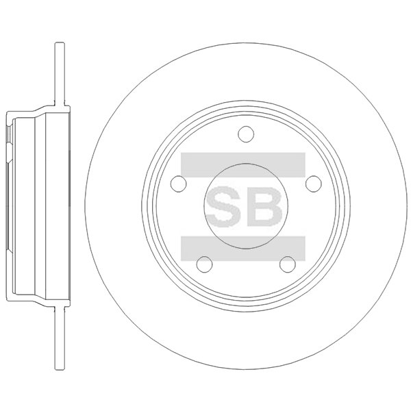 Передний тормозной диск SANGSIN SD4292