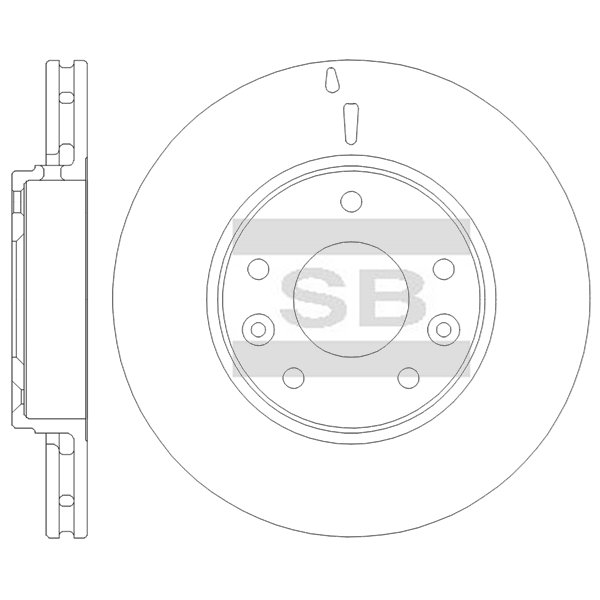 Передний тормозной диск SANGSIN SD4293