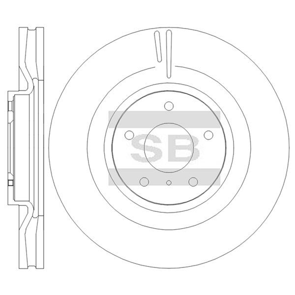 Передний тормозной диск SANGSIN SD4294