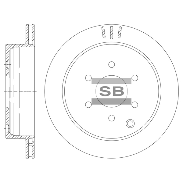 Передний тормозной диск SANGSIN SD4295