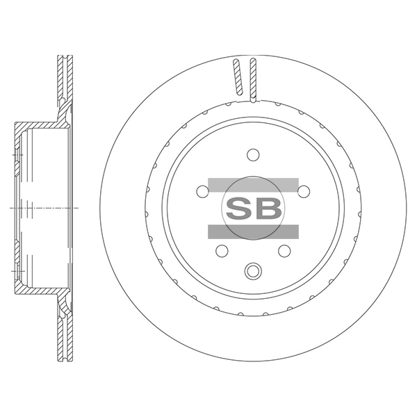 Задний тормозной диск SANGSIN SD4296