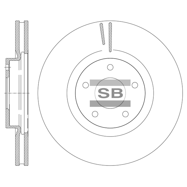 Передний тормозной диск SANGSIN SD4297