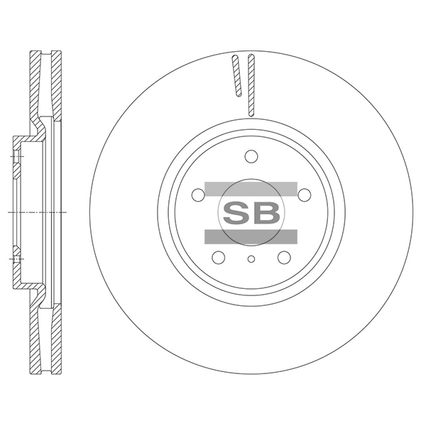 Передний тормозной диск SANGSIN SD4298