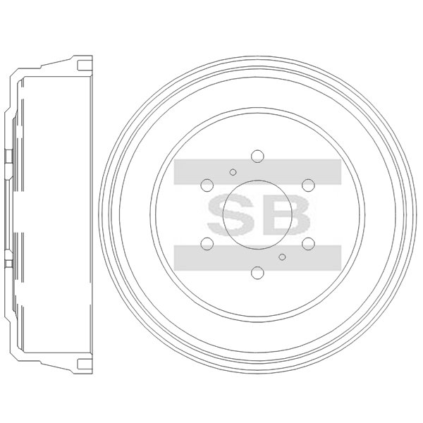 Передний тормозной диск SANGSIN SD4300