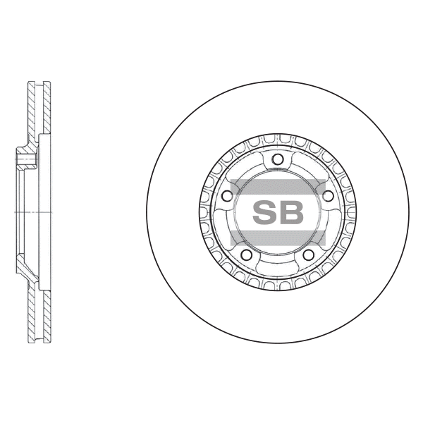 Передний тормозной диск SANGSIN SD4301