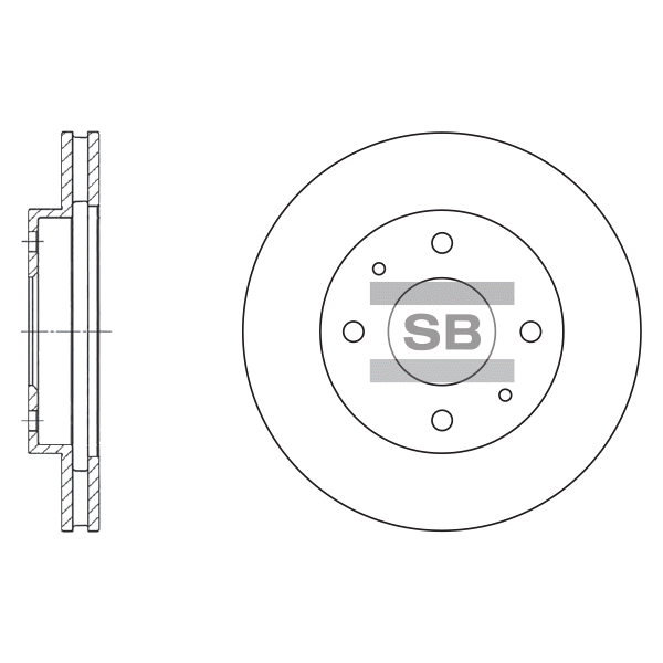 Передний тормозной диск SANGSIN SD4302