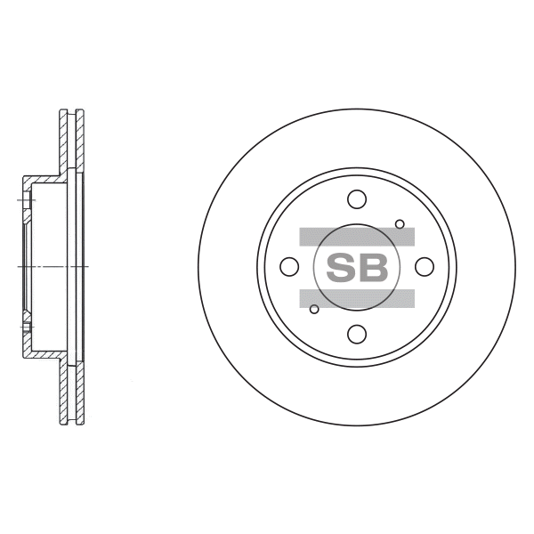 Передний тормозной диск SANGSIN SD4303