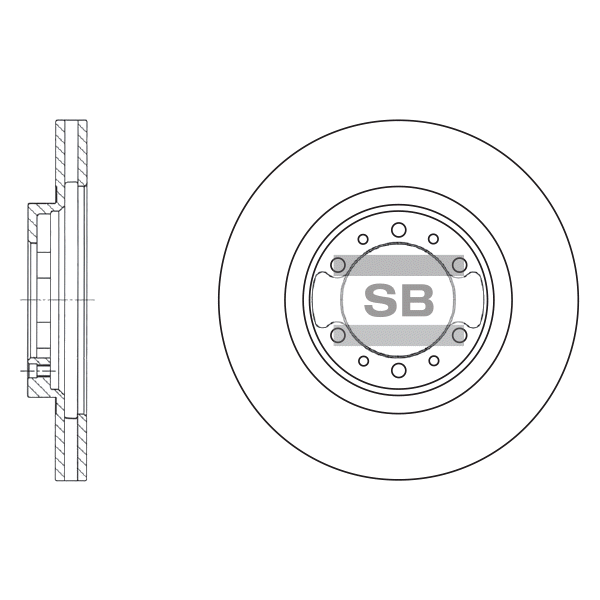 Передний тормозной диск SANGSIN SD4305