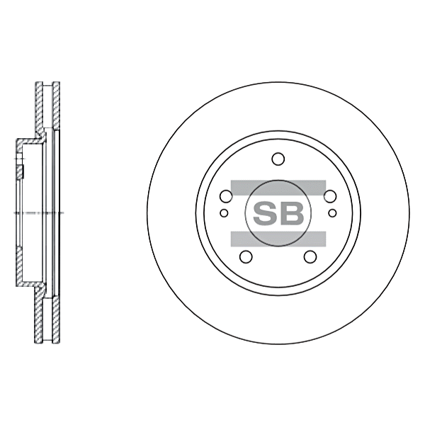 Передний тормозной диск SANGSIN SD4308