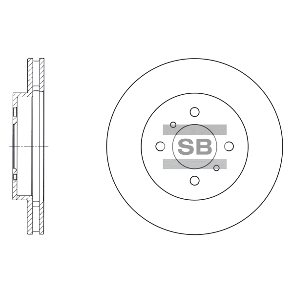 Передний тормозной диск SANGSIN SD4309
