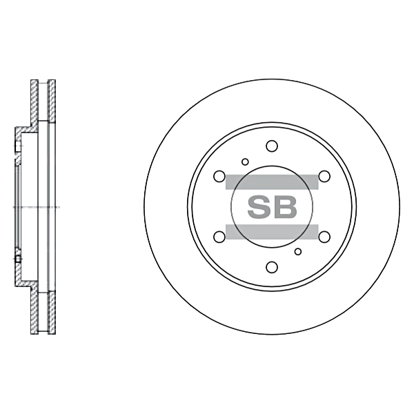 Передний тормозной диск SANGSIN SD4311