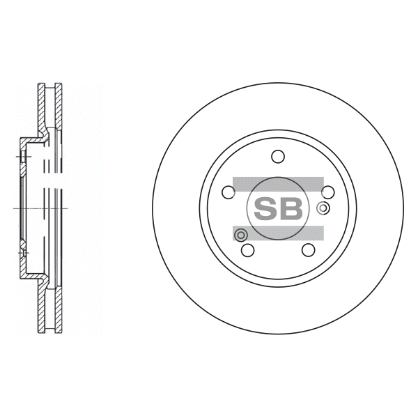 Передний тормозной диск SANGSIN SD4312