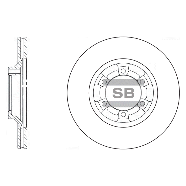 Передний тормозной диск SANGSIN SD4313