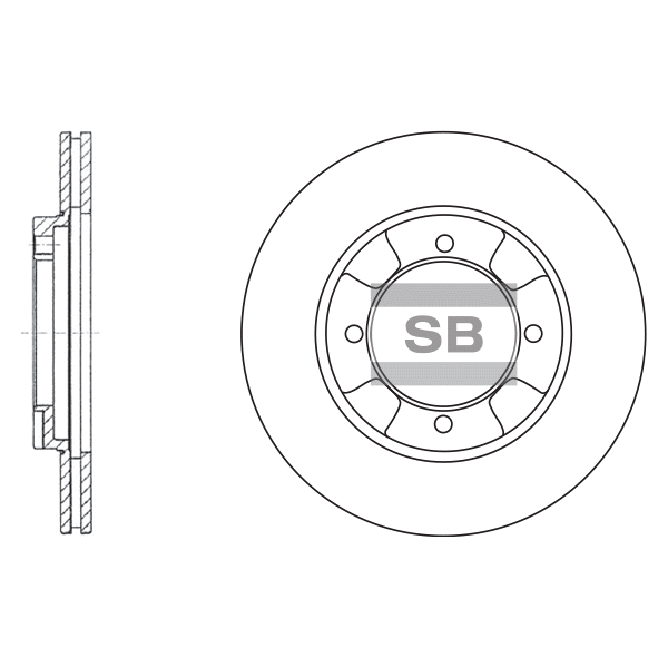 Передний тормозной диск SANGSIN SD4314