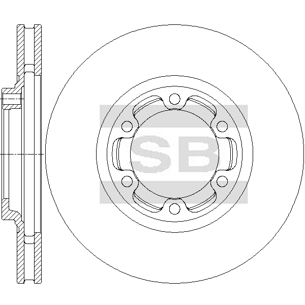 Передний тормозной диск SANGSIN SD4316