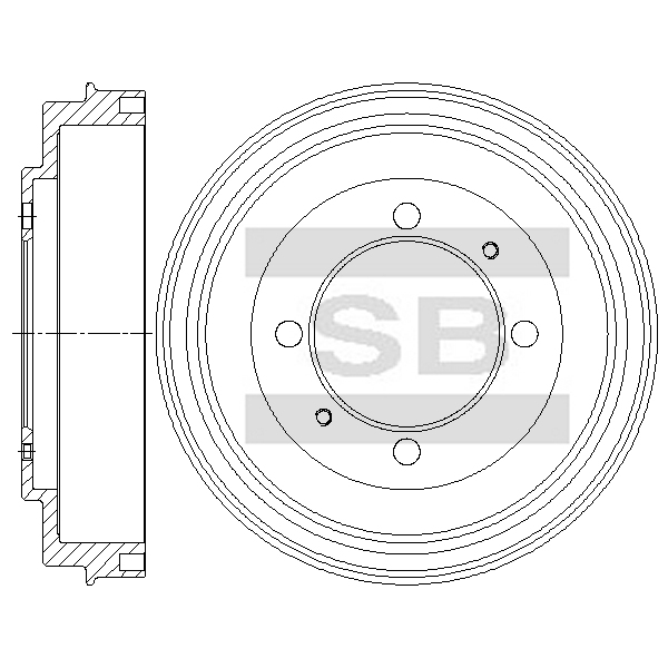Передний тормозной диск SANGSIN SD4318