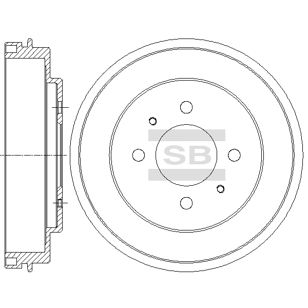 Передний тормозной диск SANGSIN SD4319