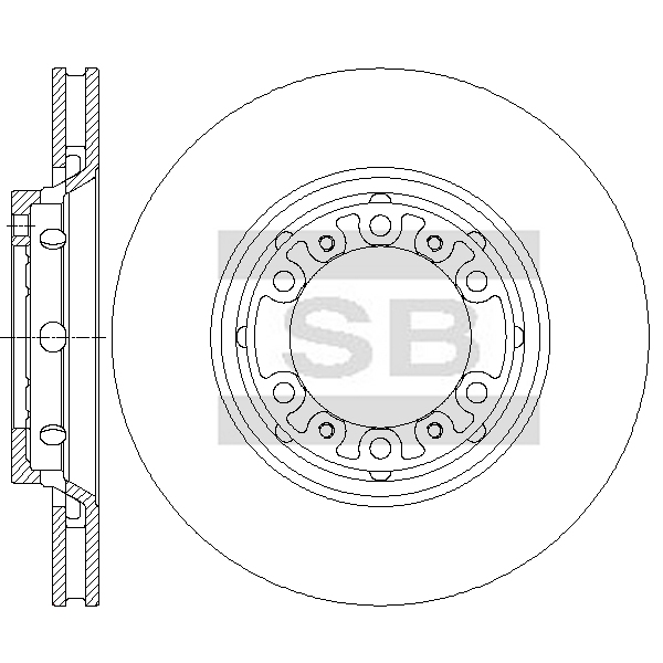 Передний тормозной диск SANGSIN SD4320
