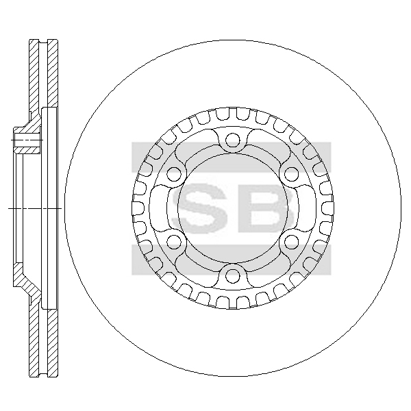 Передний тормозной диск SANGSIN SD4321