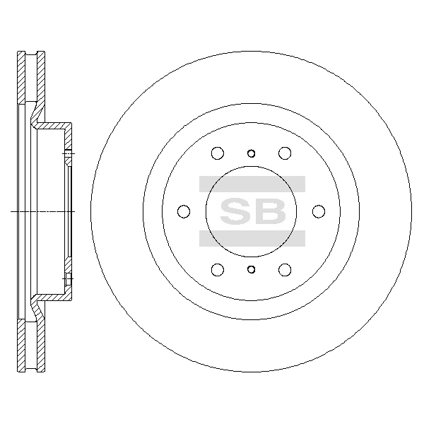 Передний тормозной диск SANGSIN SD4324