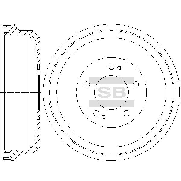 Передний тормозной диск SANGSIN SD4326