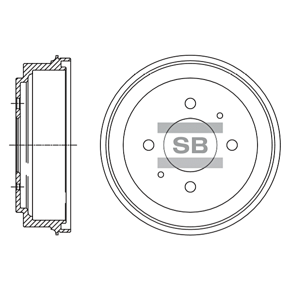 Передний тормозной диск SANGSIN SD4327