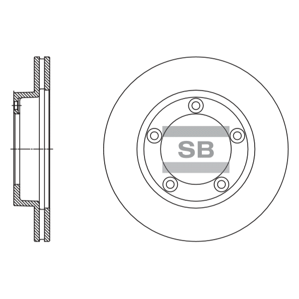 Передний тормозной диск SANGSIN SD4328